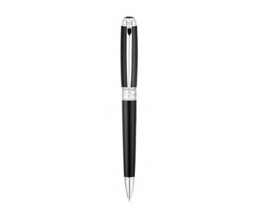 Line D Mediunm Black Natural Lacquer Palladium Finish Pencil